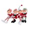 FLOWER TIME Retro Christmas Elf, Poseable Elf in Pointed Hat and Stripes, One 10 inch Elf Selected For You From Four Assorted Styles